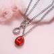 Collares de Acero Inoxidable para Mujer al por Mayor -SSNEG142-35636