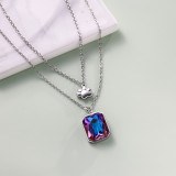 Collares de Acero Inoxidable para Mujer al por Mayor -SSNEG142-35571