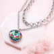 Collares de Acero Inoxidable para Mujer al por Mayor -SSNEG142-35677