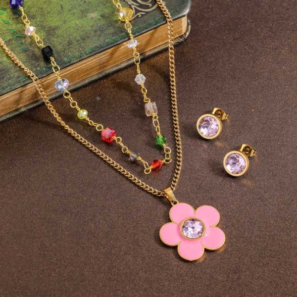 Conjunto de Acero Inoxidable para Mujer al por Mayor -SSCSG142-35856