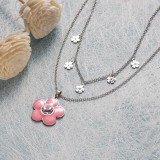 Collares de Acero Inoxidable para Mujer al por Mayor -SSNEG142-35781