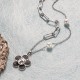 Collares de Acero Inoxidable para Mujer al por Mayor -SSNEG142-35804