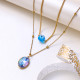 Collares de Acero Inoxidable para Mujer al por Mayor -SSNEG142-36487