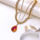 Collares de Acero Inoxidable para Mujer al por Mayor -SSNEG142-36479