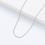 Collares de Acero Inoxidable para Mujer al por Mayor -SSNEG142-36355