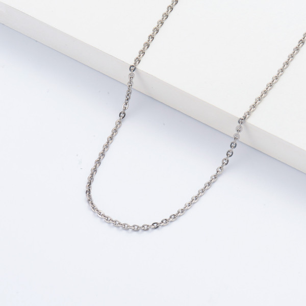 Collares de Acero Inoxidable para Mujer al por Mayor -SSNEG142-36360