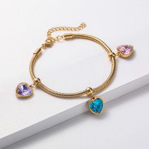 pulsera con dije corazon