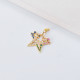 Dijes de moda nuevo Oro Laminado con taladro roto estrella