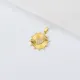 Dijes de moda nuevo Oro Laminado con corazon con taladro roto