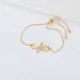 pulsera de parejas estilo en moda dorado