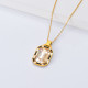 colgante de mujer estili simple con piedra grande