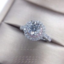 anillos ajustables de compromiso de diamante para mujer