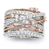 anillos de diamantes circonitas personalizados  para mujer