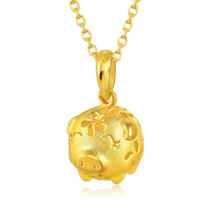 collares de cerdo zodiaco chino de oro para buena suerte