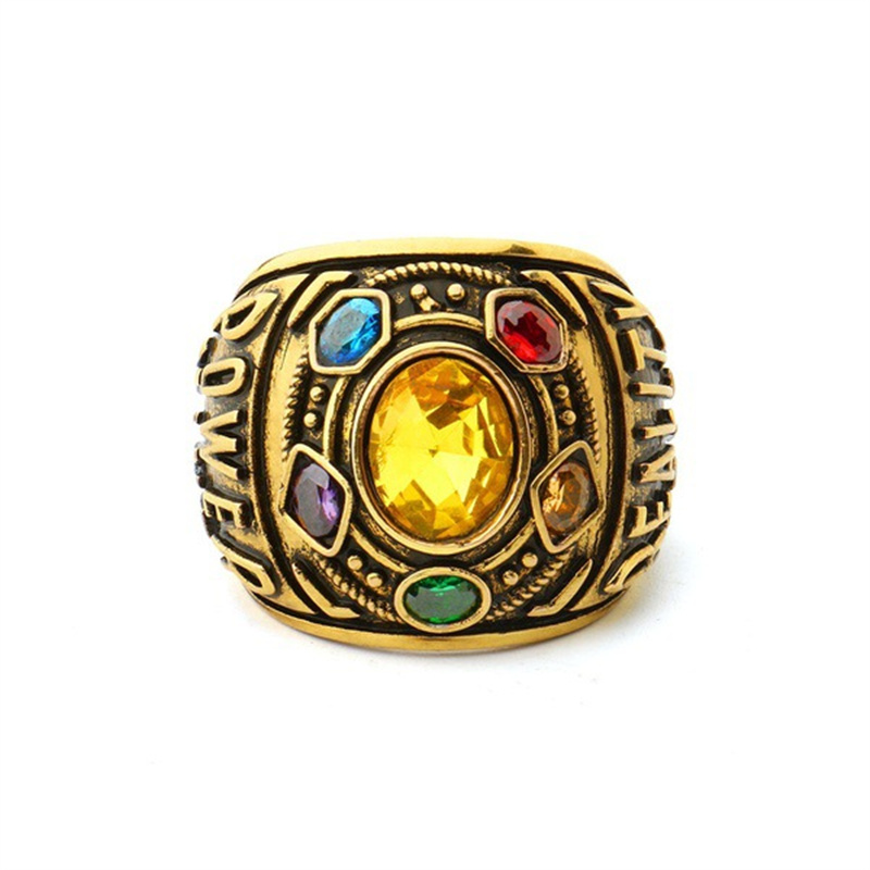 anillos personalizados de thanos los vengadores antiguos para hombre