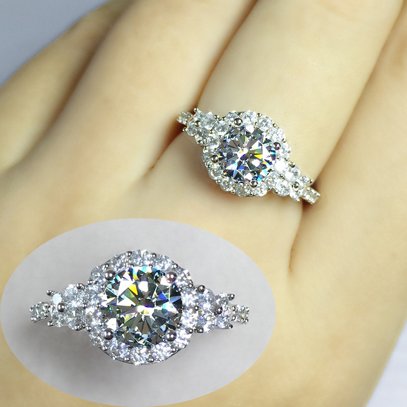 anillos hermosos de zirconia para dama