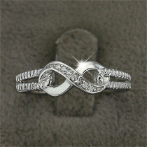 anillos personalizados de infinito de moda para mujer