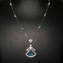 collar de zafiro con diamantes personalizados lujos para novias