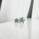 anillos bonitos de margarita con diamantes para mujer