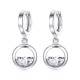 aretes sencillos de luna de moda para mujer