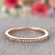 anillo oro rosa con diamantes para chica