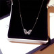 collares bonitos de mariposa de circonitas para mujer