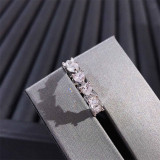 anillo de moissanitas de moda para mujer