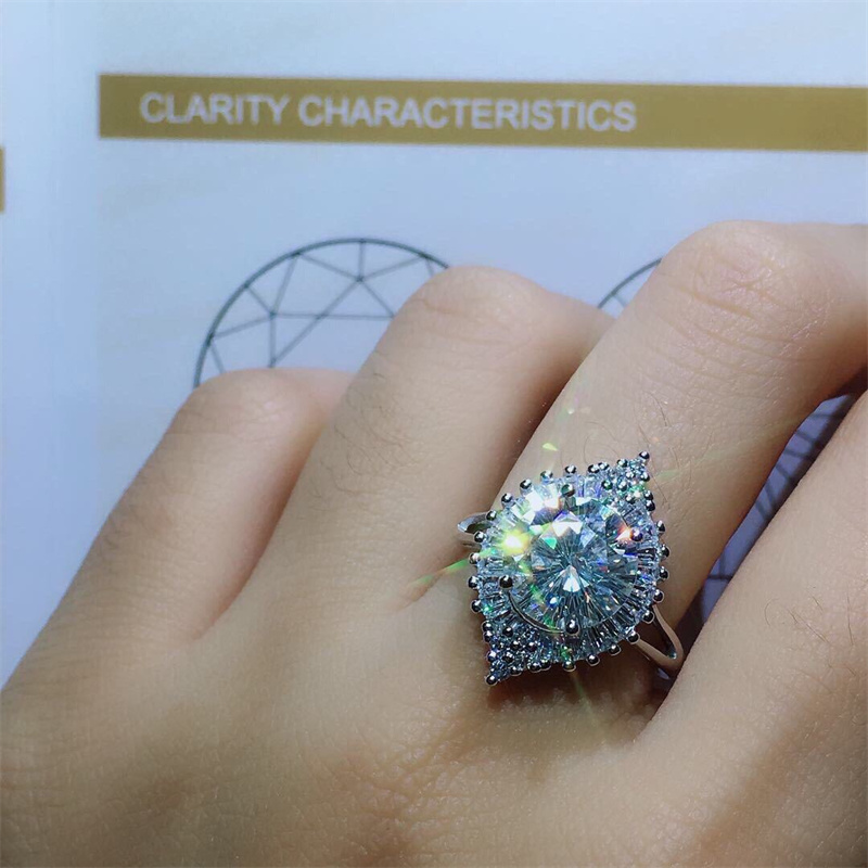 anillos bonitos de diamante de moda para dama