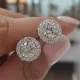 aretes bonitos de oro blanco 18k para boda