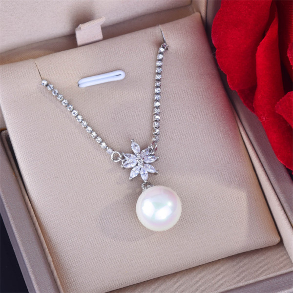 collar de gran perla personalizado para mujer