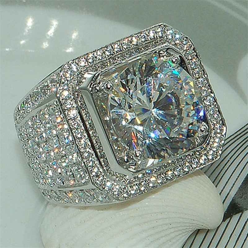US$ 3.25 ~ US$ 5.00 - anillos hombre de brillantes diamantes - Joyas De  Acero Por Mayor