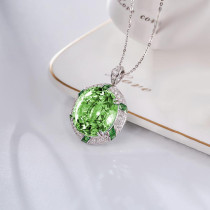 collares hermosos de verde esmeralda para mujer