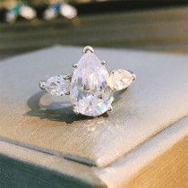 anillos bonitos de compromiso de diamante de moda para mujer