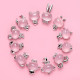 collares personalizados de animales con cuarzo rosa para mujer
