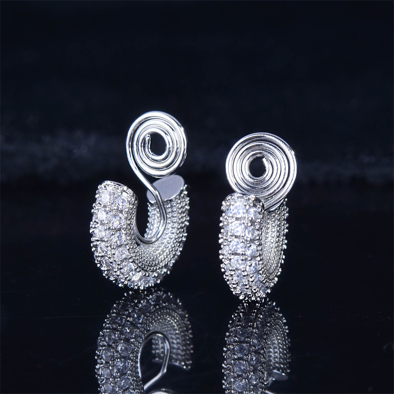 aretes sencillos de acero inoxidable para mujer