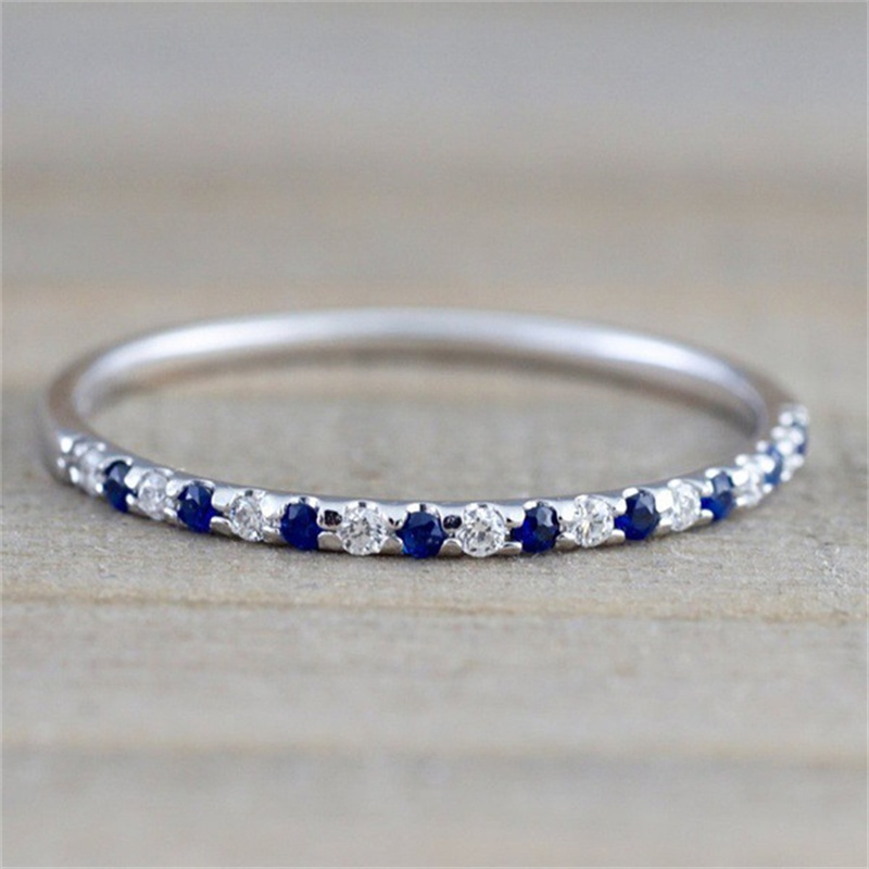 pulseras plateadas con zafiro diamante para mujer