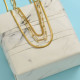 collares multicipo inicial acero inoxidable 18k por mayor