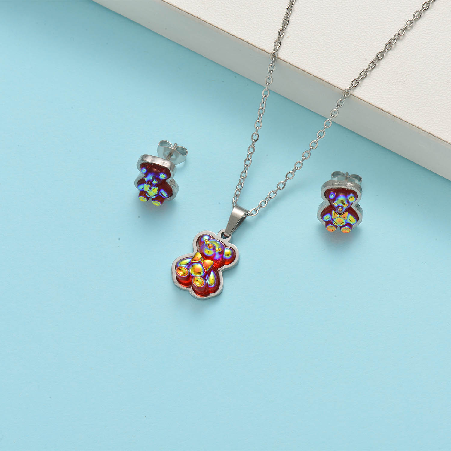 conjunto para mujer estilo especial con ostio tricolor silver