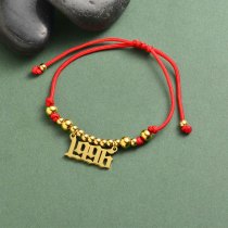 pulsera de hilo rojo para mujer con numeral de 1996