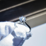 anillo ajustable de oro blanco pt950 y diamante corazones y flechas