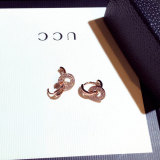 aretes sencillos plateado con diamantes para mujer