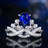 anillo de compromiso de diamante lujo para mujer