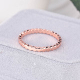 anillo de panal de oro rosa con diamante lujo para mujer