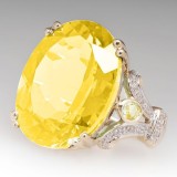 anillo de compromiso de zafiro y oro laminado 18k