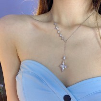 collar de brillante estrella con diamante de moda para mujer