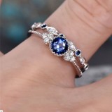 anillos de compromiso de esmeralda diamante para parejas