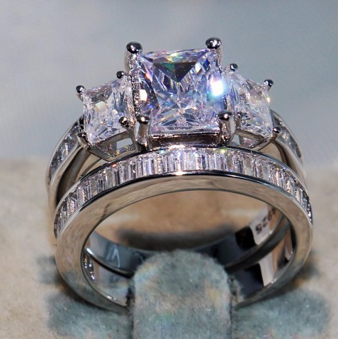 anillos de compromiso de diamantes de moda para mujer