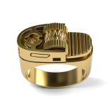 anillos personalizados de encendedor de oro 14k para hombre