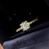 anillos lujos de diamante de moda para mujer