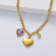 collar con dijes y colgante corazon para mujer por mayoreo